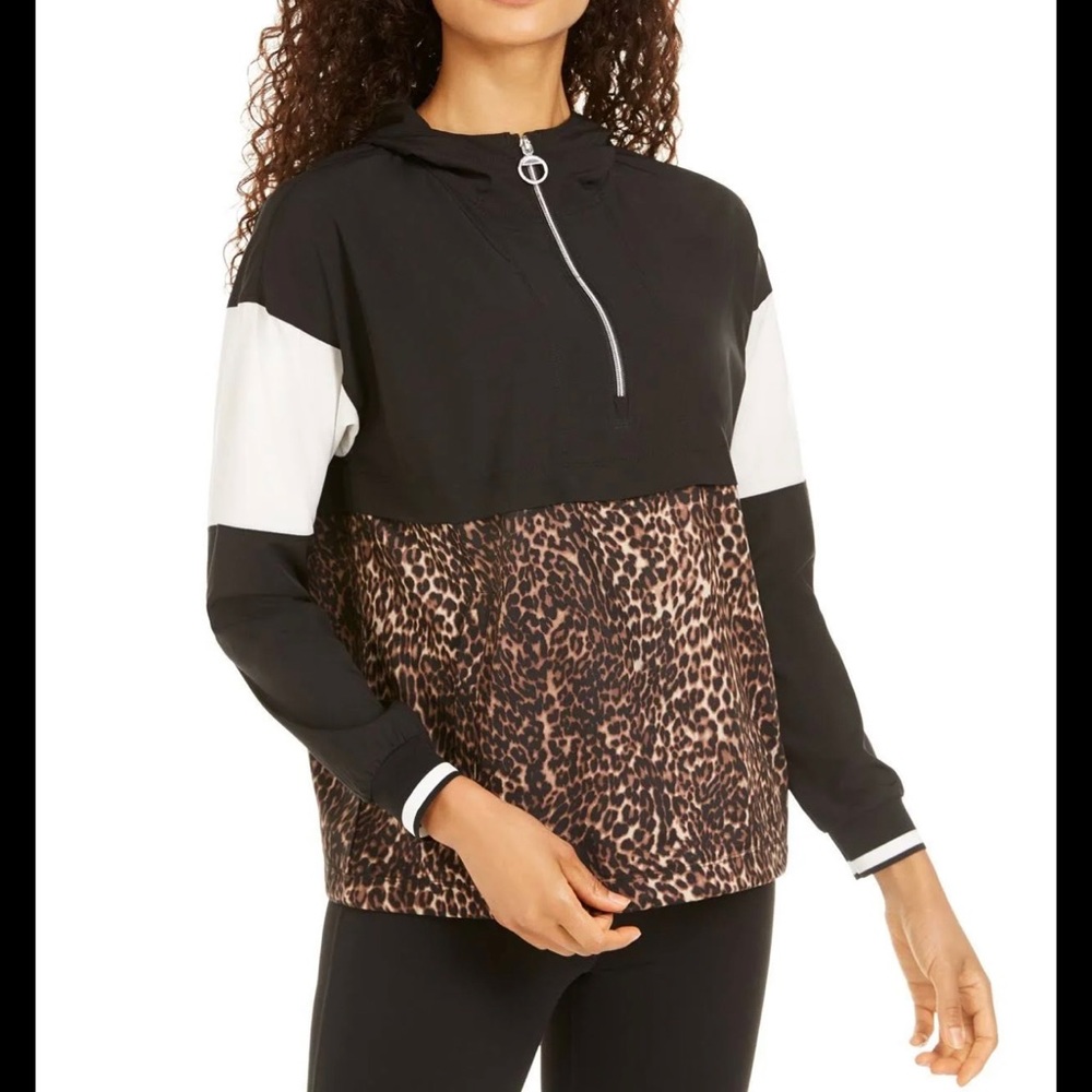 Calvin Klein Women's Performance Colorblocked Half Zip Hoodie